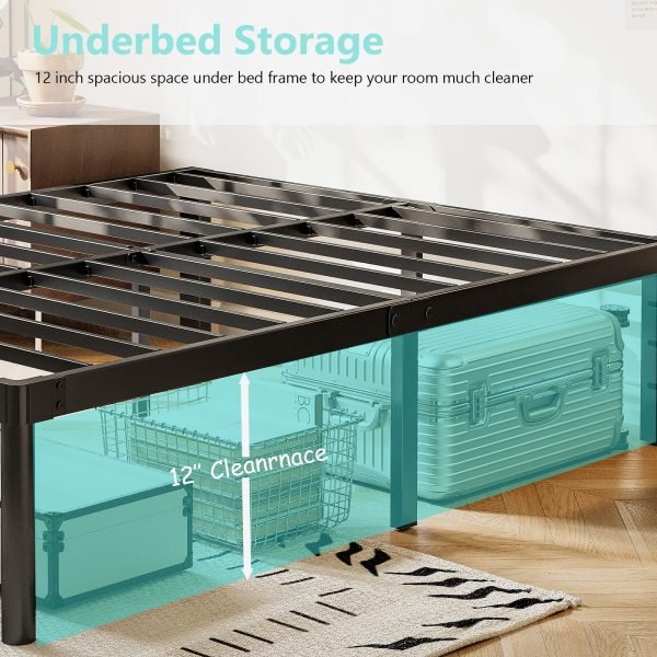 queen bed frame Storage space height