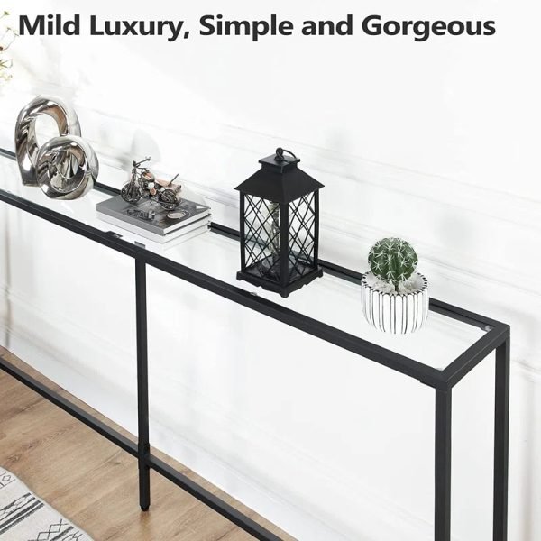 Glass Top Console Table - Image 2