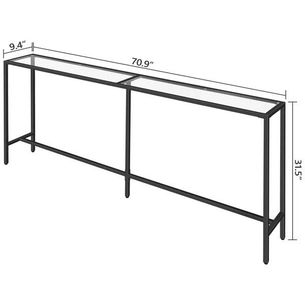 Glass Top Console Table - Image 3