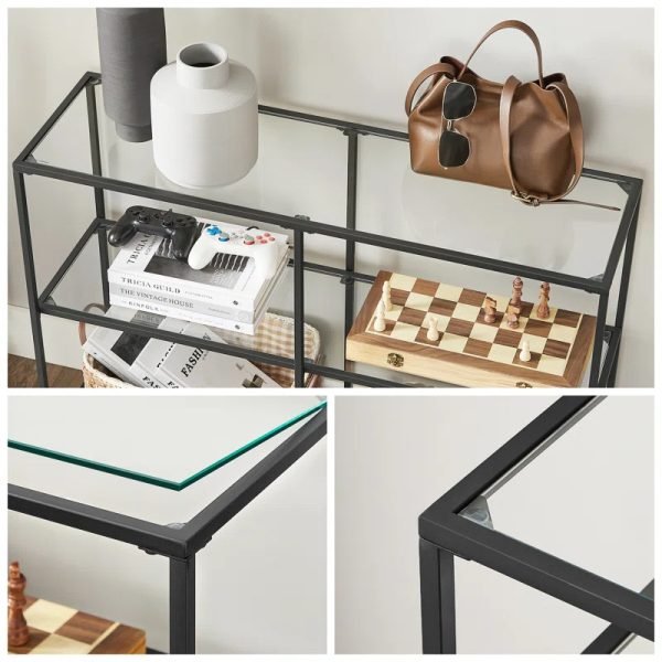 Glass Top Console Table - Image 3